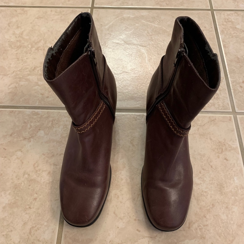 Clarks Brown Ankle Boots